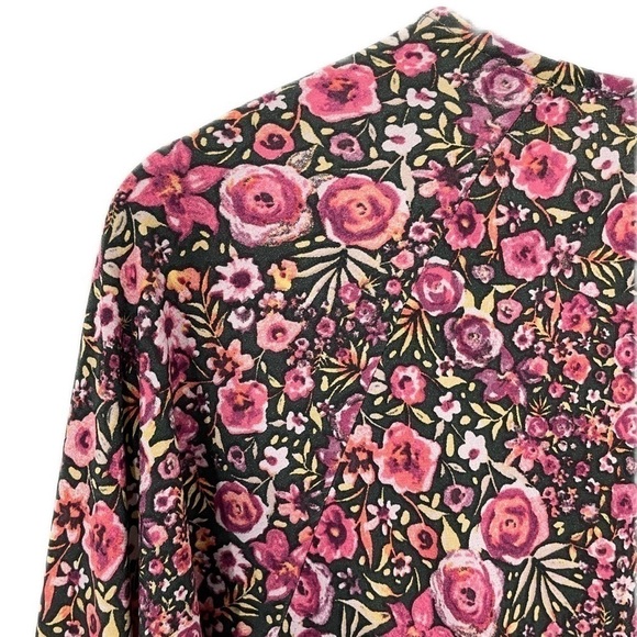 Kaileigh X Stitch Fix Cairo Front Twist Detail Knit Top Floral NWT - Picture 6 of 13